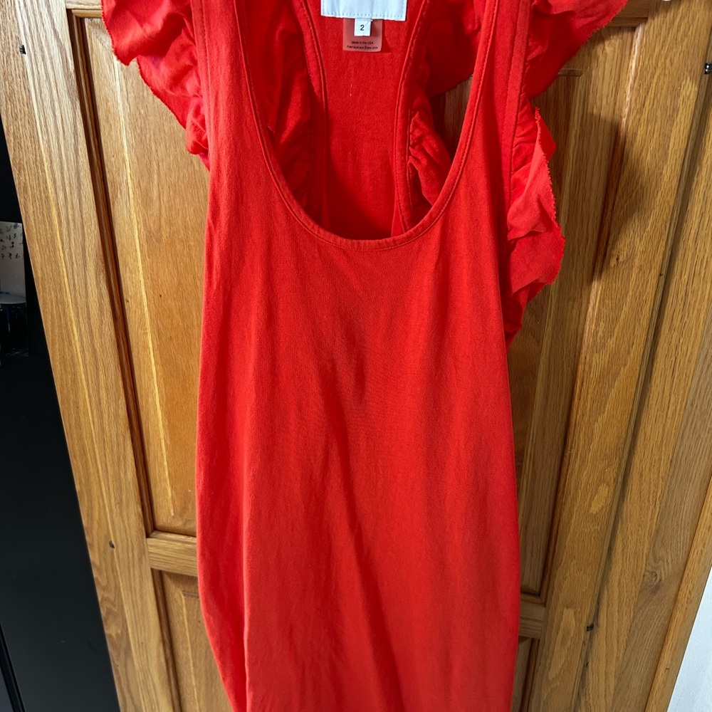 Current/Elliot size 2 red ruffle dress